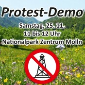 Demonstration gegen Gasbohrungen in Molln