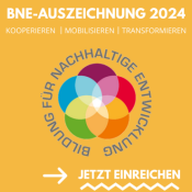 BNE-Auszeichnung 2024: Jetzt einreichen! 