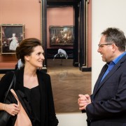 Mara Golubits (BMNT) und Gerald Pfiffinger, Geschäftsführer des Umweltdachverbandes
